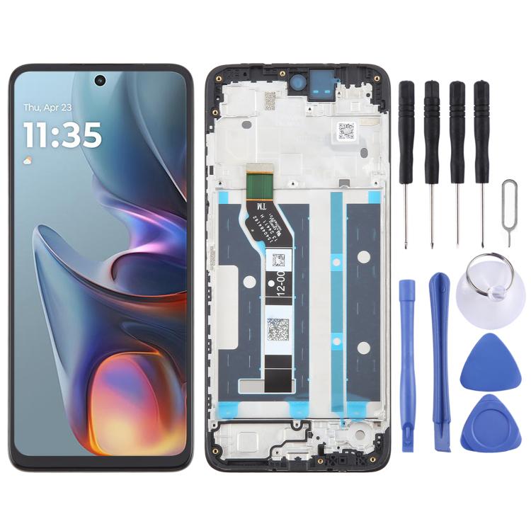 For Motorola Moto E15 OEM LCD Screen Digitizer Full Assembly with Frame - free shipping - PMC TechLife - Order now!
