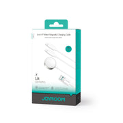 JOYROOM S-IW007 3 in 1 USB to Dual 8 Pin + Magnetic Watch Wireless Charging Data Cable, Length: 1.2m(White)