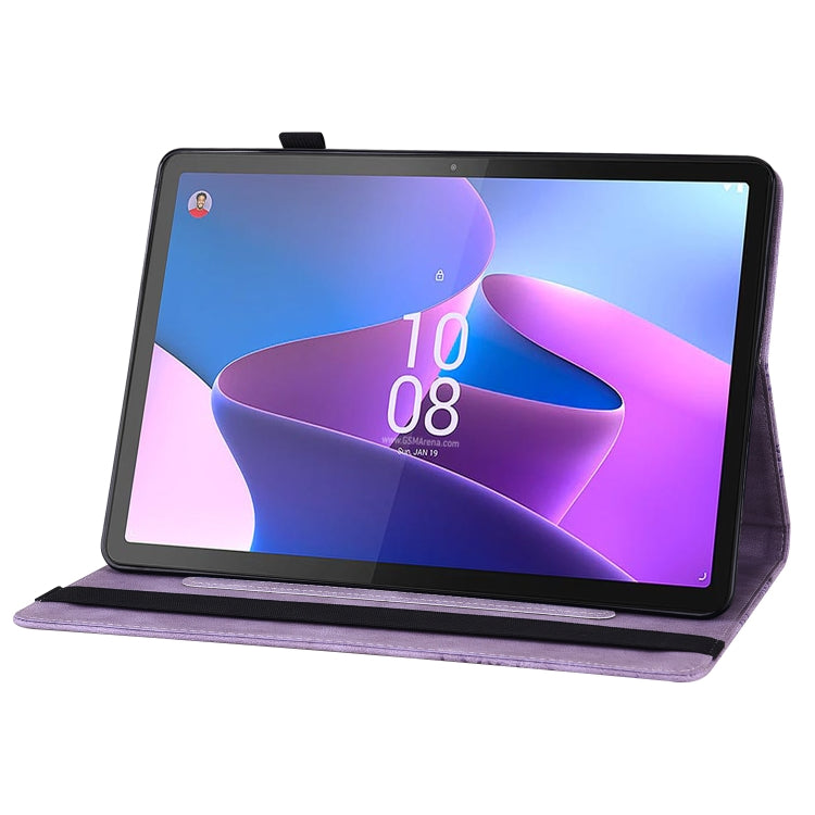 For Lenovo Tab P12 / Xiaoxin Pad Pro 12.7 Big Butterfly Embossed Leather Tablet Case(Purple) - free shipping - PMC TechLife - Order now!