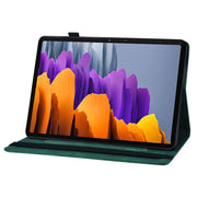 For Samsung Galaxy Tab S9 Ultra / S8 Ultra Big Butterfly Embossed Leather Tablet Case(Green)