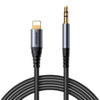 JOYROOM SY-A06 Transsion Series 8 Pin to 3.5mm AUX Audio Adapter Cable, Length: 1.2m(Black) - Video & Audio Cable by JOYROOM | Online Shopping South Africa | PMC TechLife | Buy Now Pay Later Mobicred