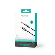 JOYROOM SY-A06 Transsion Series 8 Pin to 3.5mm AUX Audio Adapter Cable, Length: 1.2m(Black)