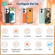 C20 Art Edition, 3GB+32GB, 6.53 inch Face Identification Android 8.1 MTK6753 Octa Core , Network: 4G, Dual SIM(Green)