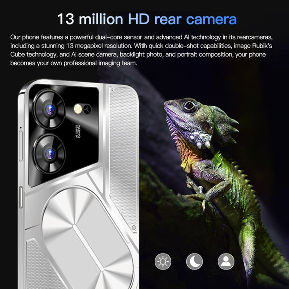 Povo5pro / PU31, 3GB+32GB, 6.53 inch Face Identification Android 8.1 MTK6753 Octa Core, Network: 4G, AI GPT4, Dual SIM(Black)