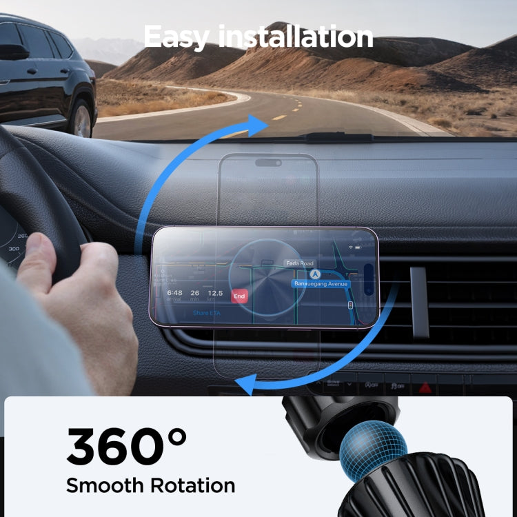 JOYROOM JR-ZS240 Pro Magnetic Wireless Car Air Outlet Charger(Black) - Wireless Charger Holders by JOYROOM | Online Shopping South Africa | PMC TechLife | Buy Now Pay Later Mobicred