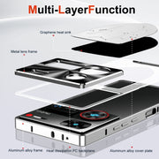For ZTE nubia Z60 Ultra Metal Cooling Phone Case(Silver)
