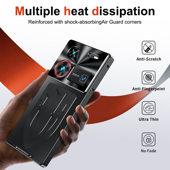 For ZTE nubia Z60 Ultra Leading Metal Cooling Phone Case(Black)