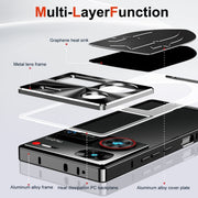 For ZTE nubia Z60 Ultra Leading Metal Cooling Phone Case(Black)