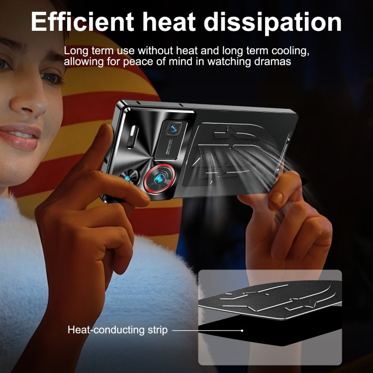 For ZTE nubia Z60 Ultra Leading Metal Cooling Phone Case(Black) - ZTE Cases by PMC TechLife | Online Shopping South Africa | PMC TechLife | Buy Now Pay Later Mobicred