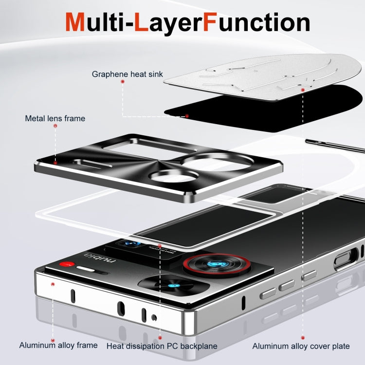 For ZTE nubia Z60 Ultra Leading Metal Cooling Phone Case(Silver)