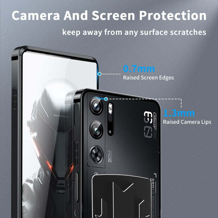 For ZTE nubia Red Magic 9S Pro Metal Cooling Phone Case(Black)
