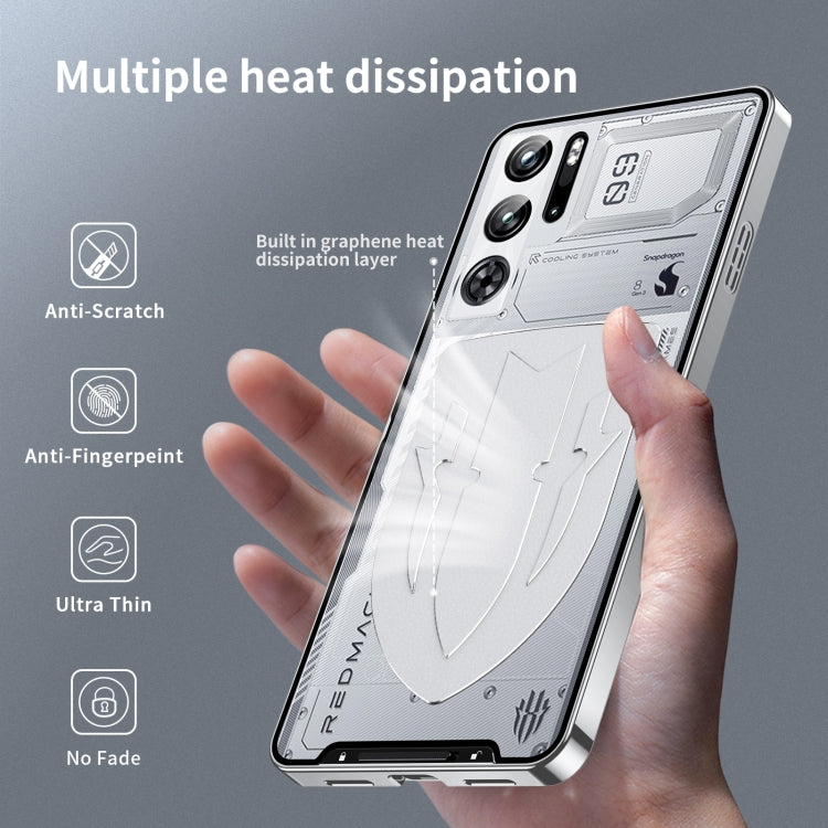 For ZTE nubia Red Magic 10 Pro / 10 Pro+ Metal Cooling Phone Case(Silver)