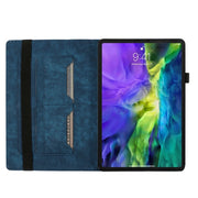 For iPad Air 13 2024 / Air 13 2025 Butterfly Cat Embossing Leather Tablet Case(Dark Blue)
