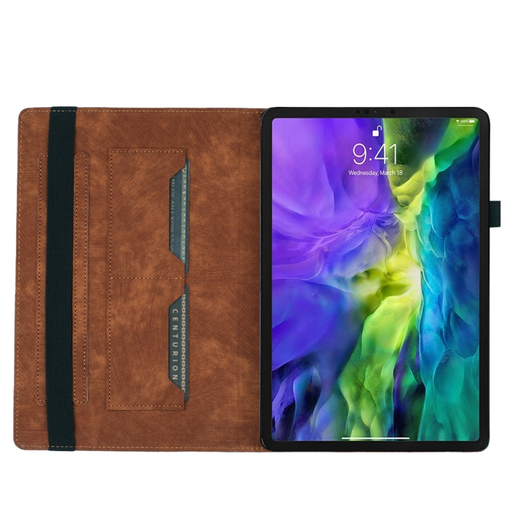 For iPad Pro 12.9 2022 / Air 13 2024 Butterfly Cat Embossing Leather Tablet Case(Brown) - iPad Pro 12.9 (2022/2021) Cases by PMC TechLife | Online Shopping South Africa | PMC TechLife | Buy Now Pay Later Mobicred