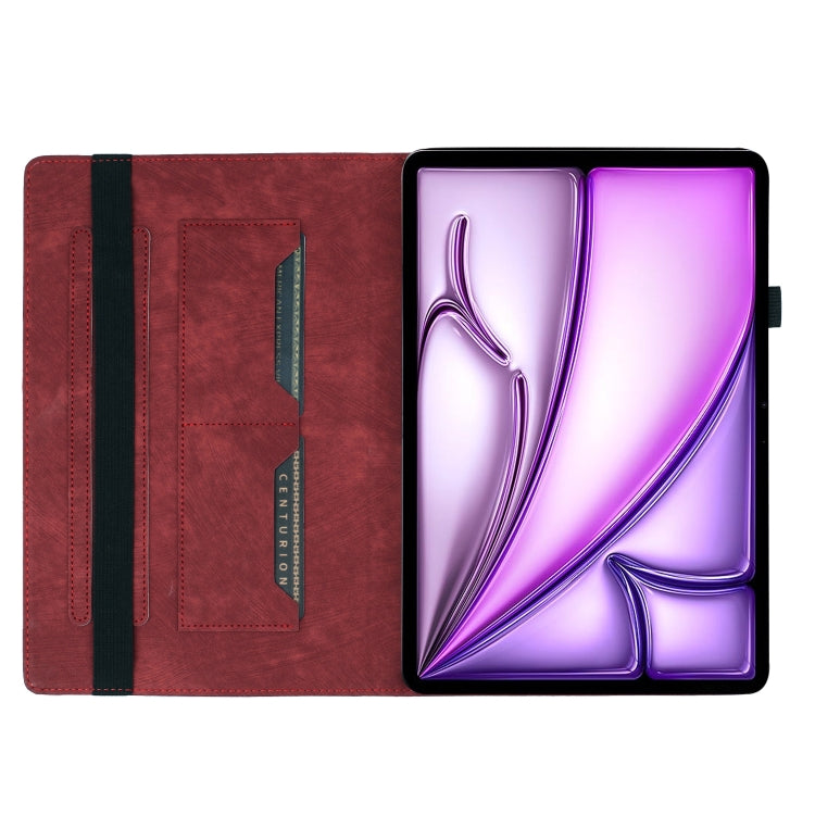 For iPad Air 11 2024 / Air 11 2025 Butterfly Cat Embossing Leather Tablet Case(Red) - iPad Air 11 2025 / 2024 Cases by PMC TechLife | Online Shopping South Africa | PMC TechLife | Buy Now Pay Later Mobicred