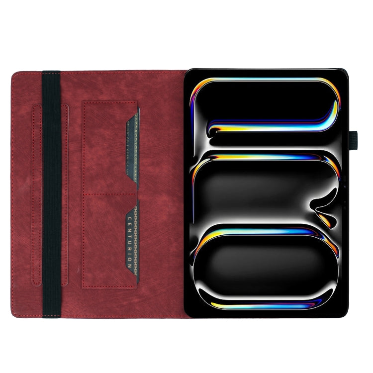 For iPad Pro 11 2024 Butterfly Cat Embossing Leather Tablet Case(Red) - iPad Pro 11 2024 Cases by PMC TechLife | Online Shopping South Africa | PMC TechLife | Buy Now Pay Later Mobicred