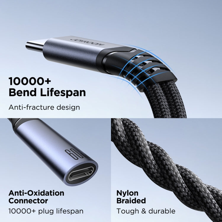 JOYROOM SY-C03 2 in 1 USB-C/Type-C to Dual USB-C/Type-C Audio Adapter Cable(Black) - Type-C Adapter by JOYROOM | Online Shopping South Africa | PMC Jewellery | Buy Now Pay Later Mobicred