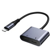 JOYROOM SY-L02 Transsion Series 2 in 1 8 Pin to Dual 8 Pin Audio Adapter(Black) - free shipping - PMC TechLife - Order now!