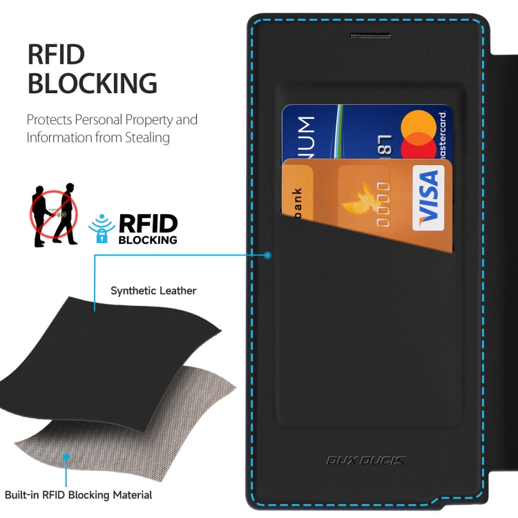 For Samsung Galaxy S25 Ultra 5G DUX DUCIS Skin X Pro Series Magsafe Ring Holder Leather Phone Case(Black) - Galaxy S25 Ultra 5G Cases by DUX DUCIS | Online Shopping South Africa | PMC Jewellery | Buy Now Pay Later Mobicred
