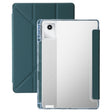 For Lenovo Tab M11 /Xiaoxin Pad 11 2024 Clear Acrylic Deformation Leather Tablet Case(Deep Green) - Lenovo by PMC Jewellery | Online Shopping South Africa | PMC Jewellery | Buy Now Pay Later Mobicred