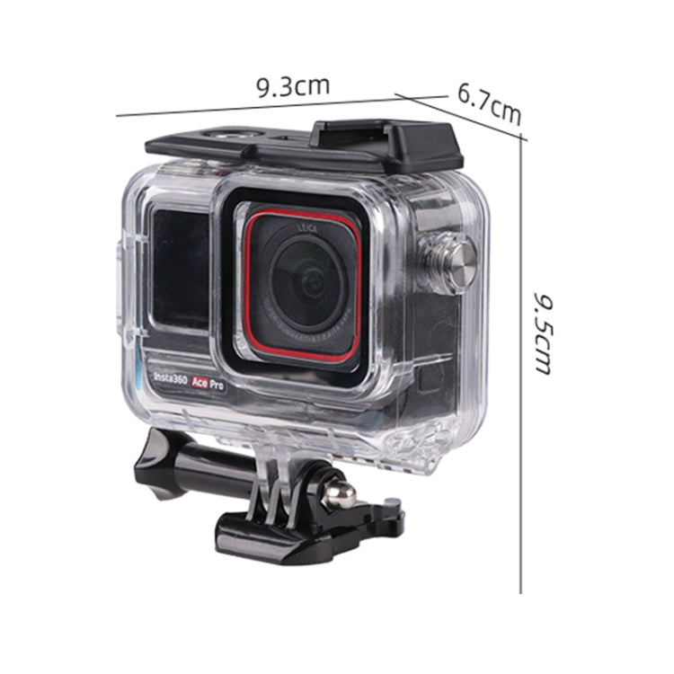 For Insta360 Ace Pro 60m Underwater Water-resistant Housing Case