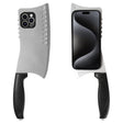 For iPhone 15 Pro Max Simulated Kitchen Knife TPU + PC Phone Case(Silver) - free shipping - PMC TechLife - Order now!