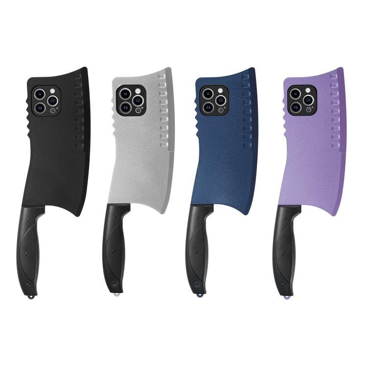 For iPhone 6 Simulated Kitchen Knife TPU + PC Phone Case(Silver)
