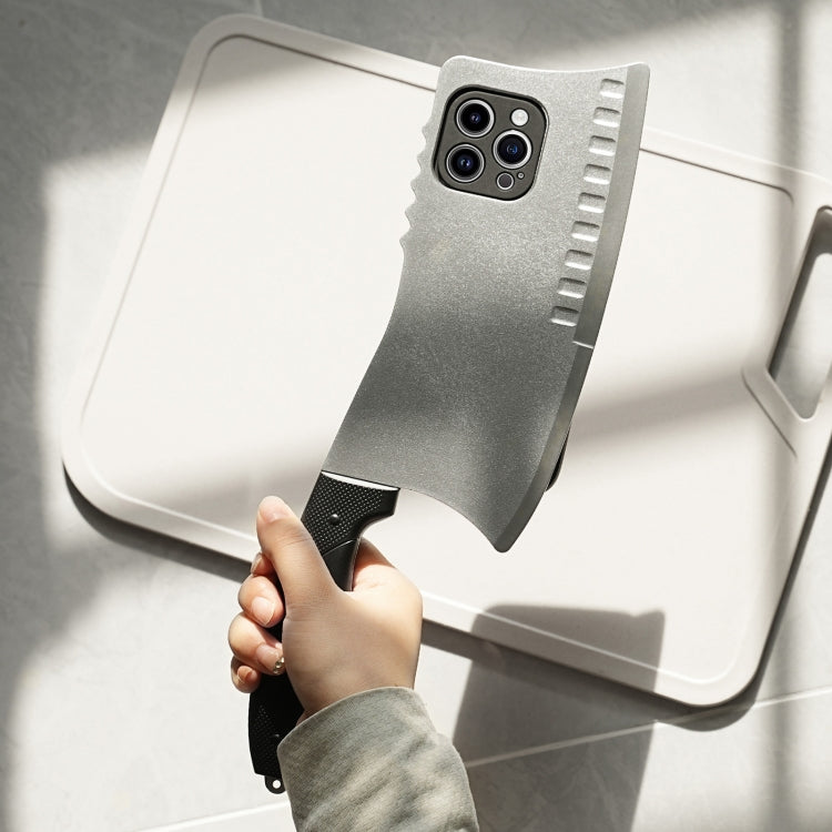 For iPhone 6 Simulated Kitchen Knife TPU + PC Phone Case(Silver)
