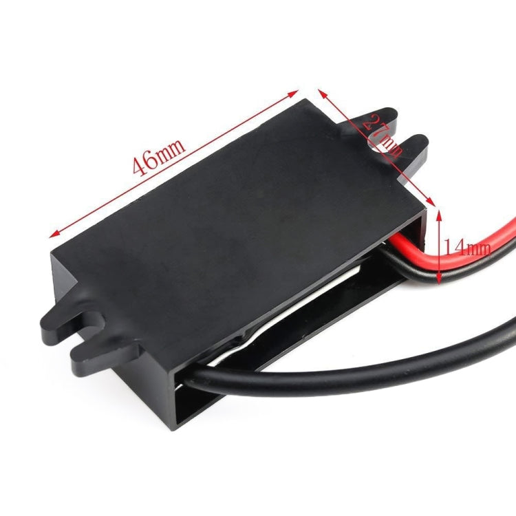 12V to 5V 3A Car Power Converter DC Module Voltage Regulator, Style:USB Female with Ears