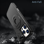 For iPhone 16 Pro Camshield MagSafe Ring Holder Armor Phone Case(Black)