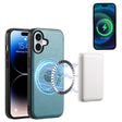 For iPhone 16 Plus Denior Cowhide Texture Leather MagSafe Phone Case(Blue) - free shipping - PMC TechLife - Order now!
