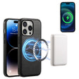 For iPhone 16 Pro Max Denior Cowhide Texture Leather MagSafe Phone Case(Black) - iPhone 16 Pro Max Cases by Denior | Online Shopping South Africa | PMC TechLife | Buy Now Pay Later Mobicred