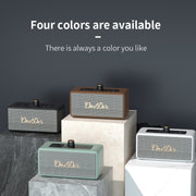 Oneder D3 Retro Leather Casing 30W Dual Units Wireless Bluetooth Speaker(Brown)