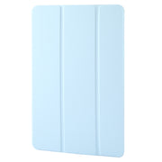 For Honor Pad 9 Tri-fold Silicone Leather Tablet Case(Ice Blue)