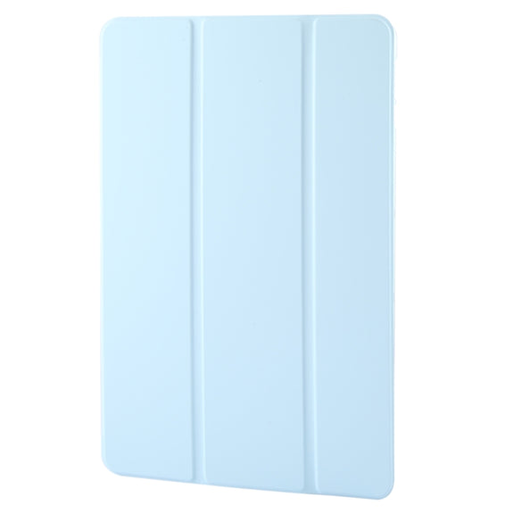 For Honor Pad 9 Tri-fold Silicone Leather Tablet Case(Ice Blue)
