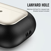 For AirPods 3 Electroplated Leather Texture Wireless Earphones Protective Case(Titanium Grey)