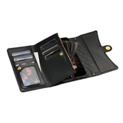 For Google Pixel 6a Zipper Multi-Card Wallet Rhombic Leather Phone Case(Black)