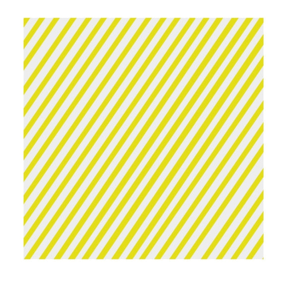 100sheets / Pack Striped Baking Greaseproof Paper Food Placemat Paper, size: 30x30cm(Yellow)