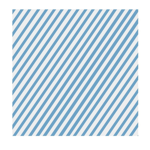 100sheets / Pack Striped Baking Greaseproof Paper Food Placemat Paper, size: 30x30cm(Blue)