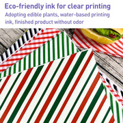 100sheets / Pack Striped Baking Greaseproof Paper Food Placemat Paper, size: 30x30cm(Pink)