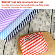100sheets / Pack Striped Baking Greaseproof Paper Food Placemat Paper, size: 30x30cm(Pink)