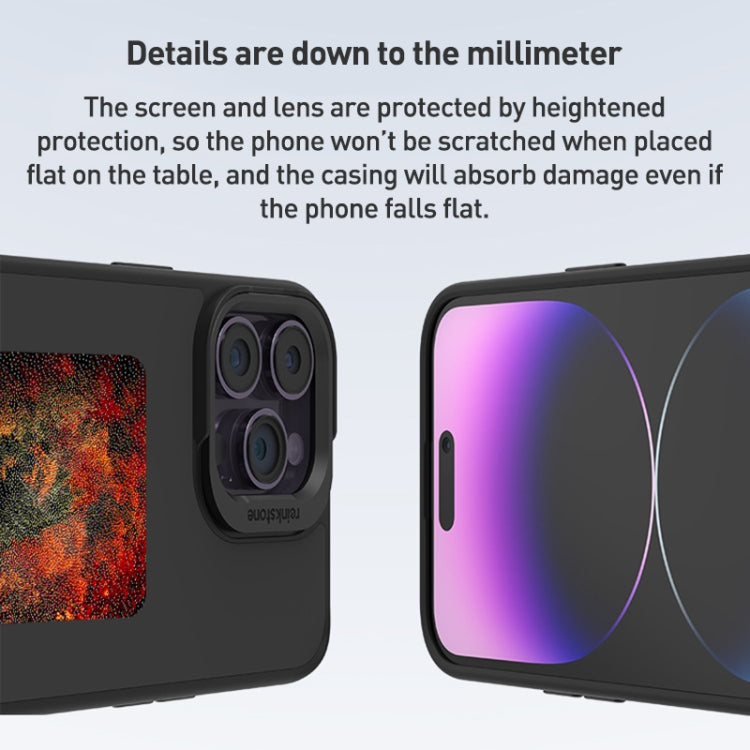 For iPhone 14 Pro Max NFC Four-Color E-ink Screen DIY Phone Case(Black) - iPhone 14 Pro Max Cases by PMC TechLife | Online Shopping South Africa | PMC TechLife | Buy Now Pay Later Mobicred