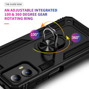 For Motorola Moto G Play 5G 2024 Shockproof TPU + PC Phone Case with Holder(Black)