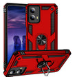 For Motorola Moto G Play 5G 2024 Shockproof TPU + PC Phone Case with Holder(Red) - Motorola Cases by PMC Jewellery | Online Shopping South Africa | PMC Jewellery | Buy Now Pay Later Mobicred