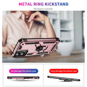 For Motorola Moto G Play 5G 2024 Shockproof TPU + PC Phone Case with Holder(Rose Gold)