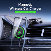 DUZZONA V3 15W Car Magnetic Wireless Charger Phone Holder(Black)
