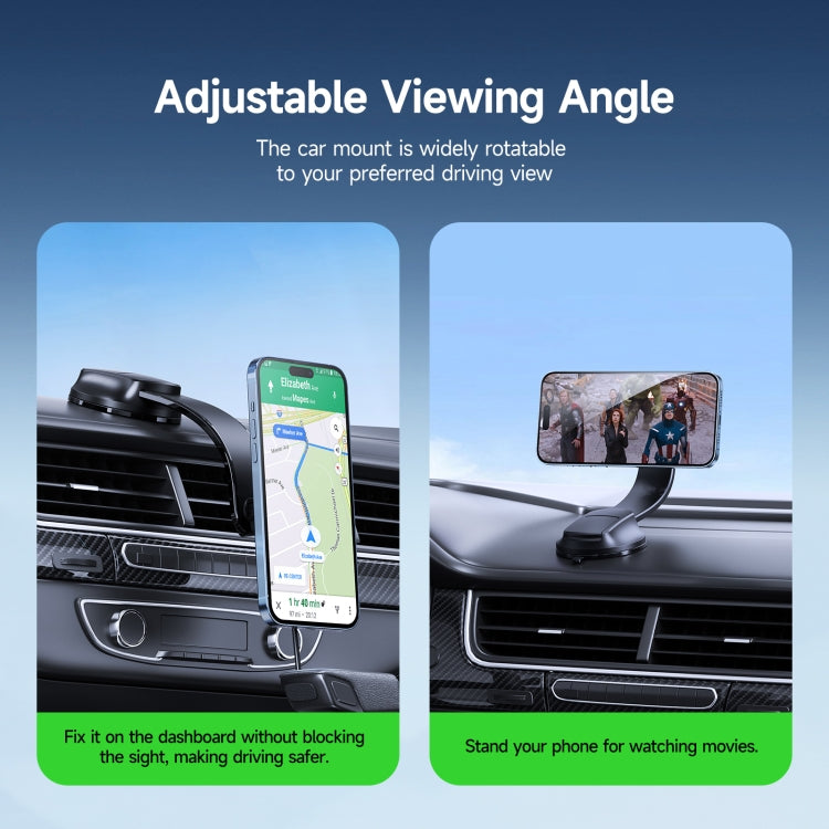 DUZZONA V3 15W Car Magnetic Wireless Charger Phone Holder(Black)