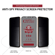 For iPhone 16 Plus Full Coverage Frosted Privacy Ceramic Film