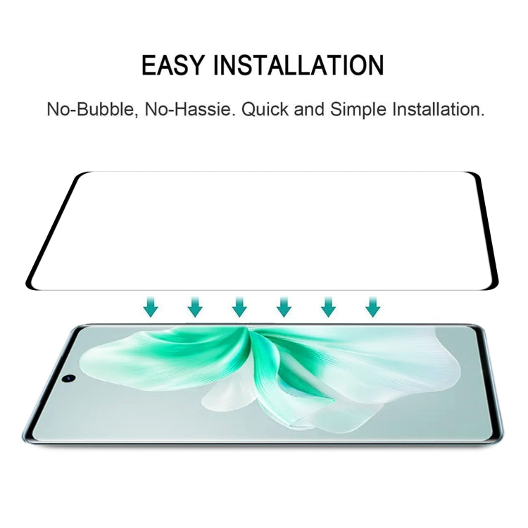 For vivo V30 / V30 Pro 3D Curved Edge Full Screen Tempered Glass Film - vivo Tempered Glass by PMC TechLife | Online Shopping South Africa | PMC TechLife | Buy Now Pay Later Mobicred