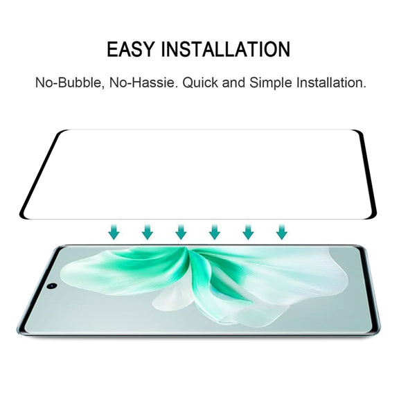 For vivo V30 / V30 Pro 3D Curved Edge Full Screen Tempered Glass Film
